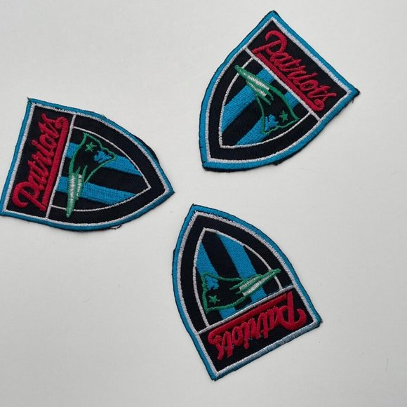 Patriots Patches Iron On Embroidery For Craft Clothes Jackets Lot of 3 Patches - Picture 6 of 8